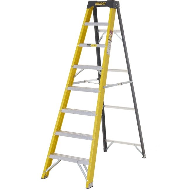 Climb-it fibreglass swingback stepladders 1890
