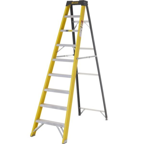 Climb-it fibreglass swingback stepladders 2130