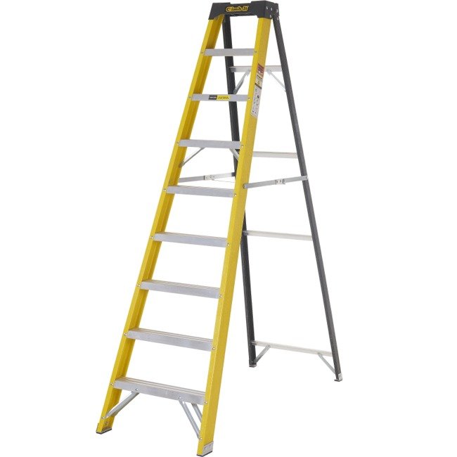 Climb-it fibreglass swingback stepladders 2130