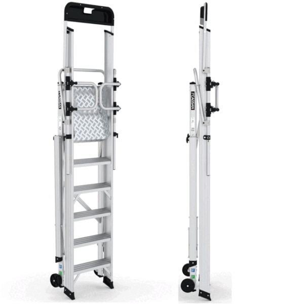 Climb-It Folding Platform Ladder with Safety Gates - Image 11