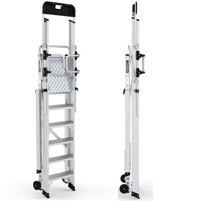 Climb-It Folding Platform Ladder with Safety Gates - Image 11