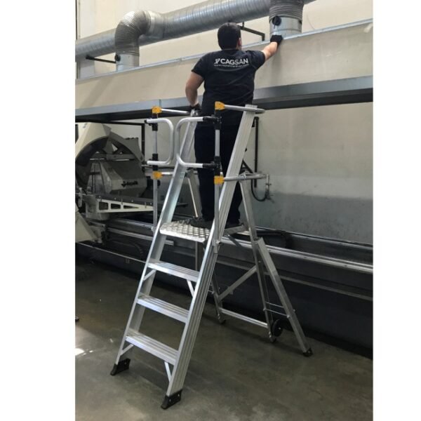 Climb-It Folding Platform Ladder with Safety Gates - Image 17