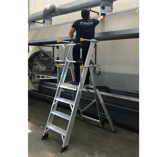 Climb-It Folding Platform Ladder with Safety Gates - Image 17