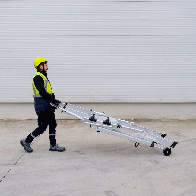 Climb-It Folding Platform Ladder with Safety Gates - Image 16