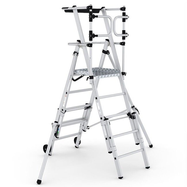 climb-it telescopic platform ladder cav945 open