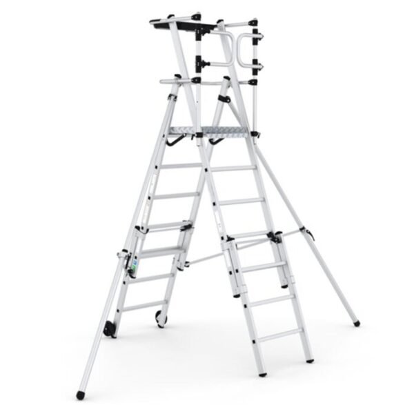 climb-it telescopic platform ladder cav957 open