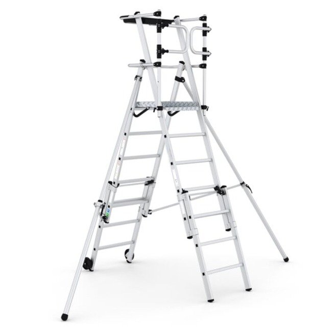 climb-it telescopic platform ladder cav957 open