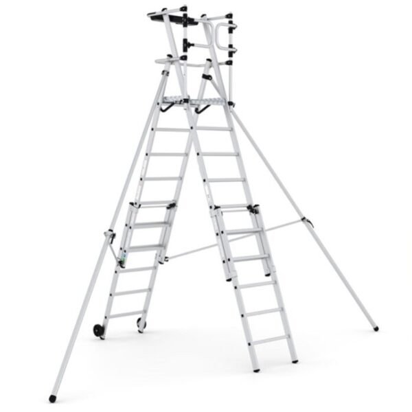 climb-it telescopic platform ladder cav971 open