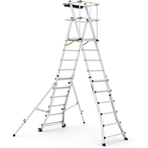climb-it telescopic platform ladder open