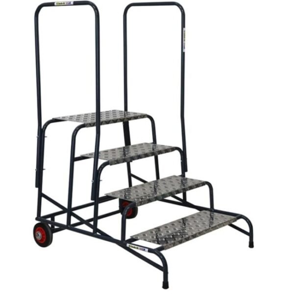 climb-it wide working steps 4-tread with 2 handrail