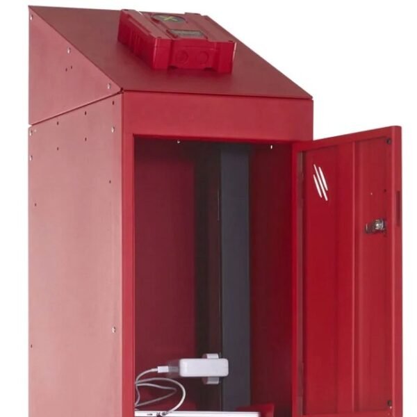 Probe fire suppression lithium-ion batter charging lockers 4 door af-x fireblocker