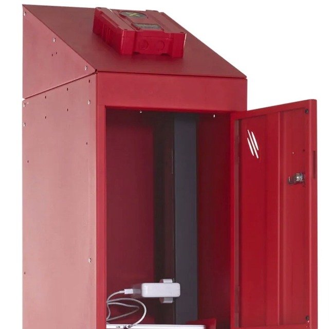 Probe fire suppression lithium-ion batter charging lockers 4 door af-x fireblocker