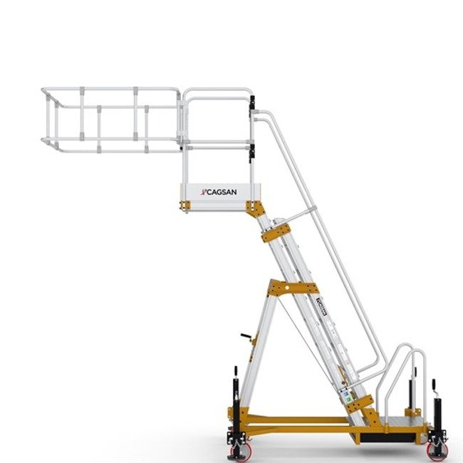 climb-it cagsan adjustable height platform tanker ladder