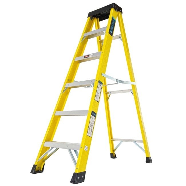 TB Davies Insul8-s fibreglass swing back step ladders 6 tread