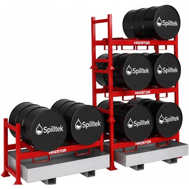 hazstor drum rack dr2. horizontal drum dispensing and storage rack