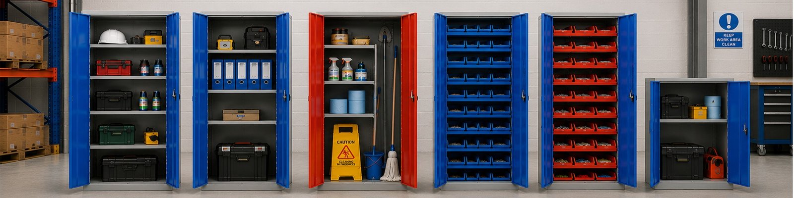 Elite steel workplace cupboards