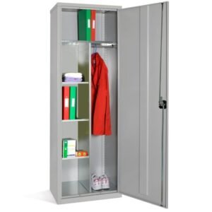 elite slim clothing and equipment cupboard mid grey door
