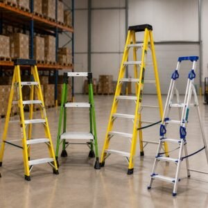 tb davies, little giant, lyte, climb-it professional step ladders aluminum and grp electricians safety steps