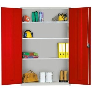 elite extra wide cupboard red doors