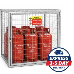 Hazstor GC2 galvanised steel gas storage cage