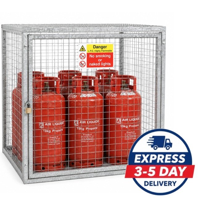 Hazstor GC2 galvanised steel gas storage cage