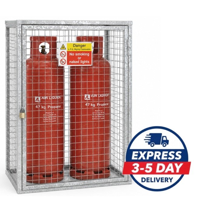 Hazstor GC4 galvanised steel gas storage cage