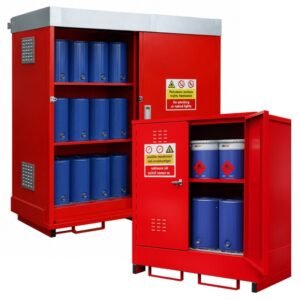 External Coshh Stores. Hazstor Flamsafe. Armorgard Flamstor