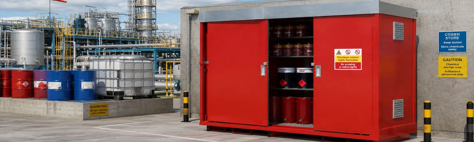 Hazstor External Chemical Strores | Armorgard Flamstor cabinets