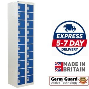 qmp armour 20 door personal effect locker dark blue
