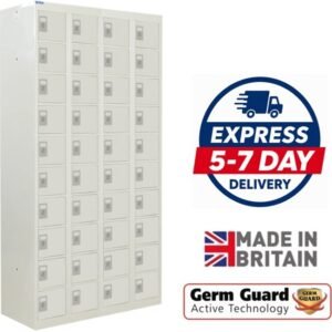 qmp armour 40 door personal effect locker light grey