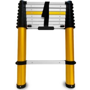Drabest MAX aluminium telescopic ladder with 9 treads
