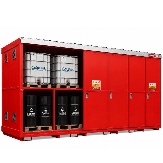 Hazstor Dual Purpose Chemical Store | 96 Drum / 24 IBC