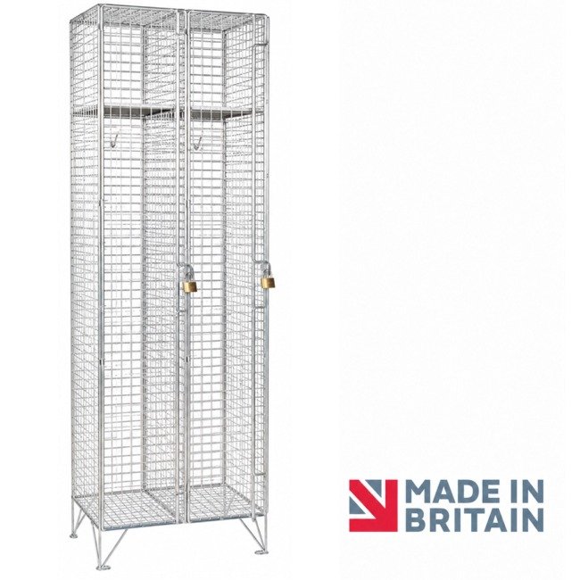 1 door wire mesh locker nest-2