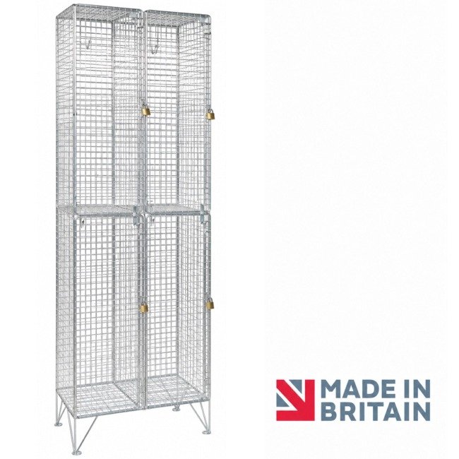 2 door wire mesh locker nest-2