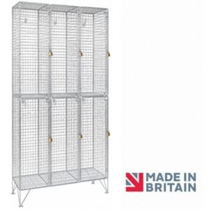 2 door wire mesh locker nest-3