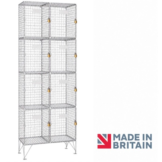 4 door wire mesh locker nest-2