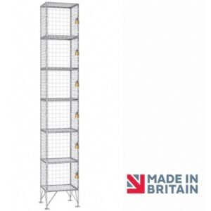 6 door wire mesh locker nest-1