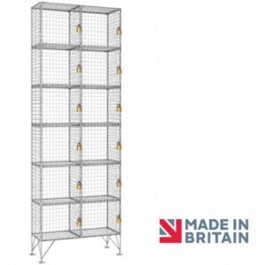 6 door wire mesh locker nest-2