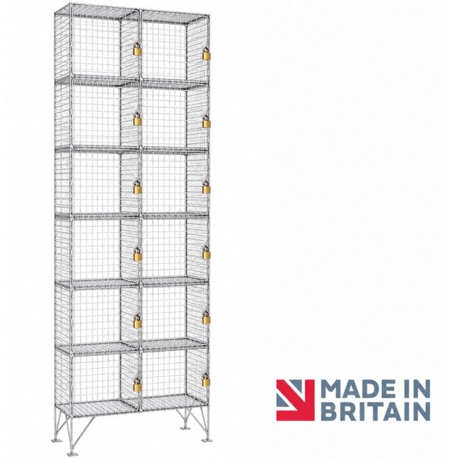 6 door wire mesh locker nest-2