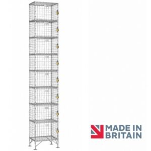 8 door wire mesh locker nest-1