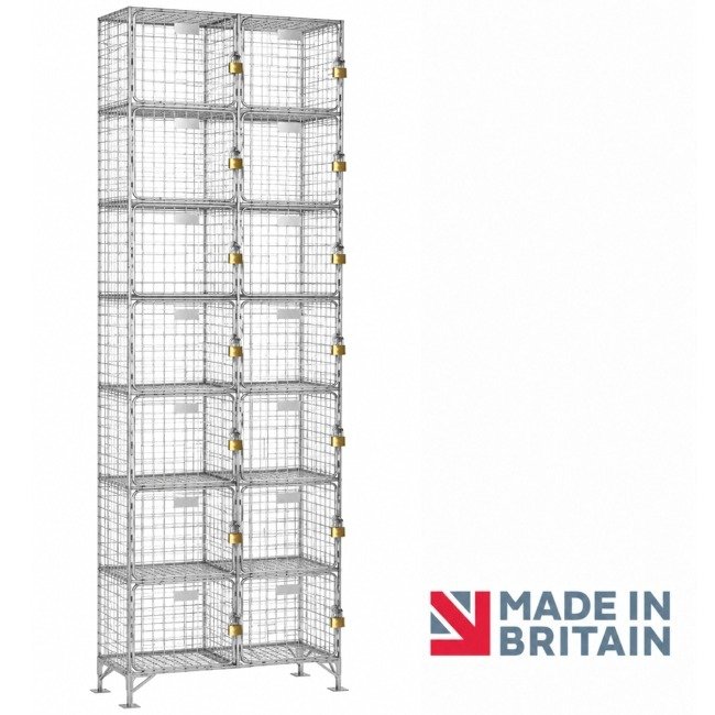 8 door wire mesh locker nest-2