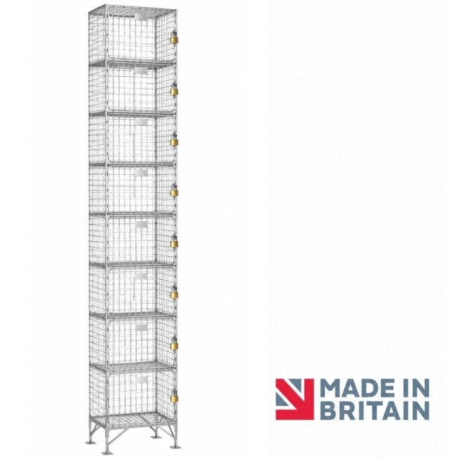 8 door wire mesh locker nest-1